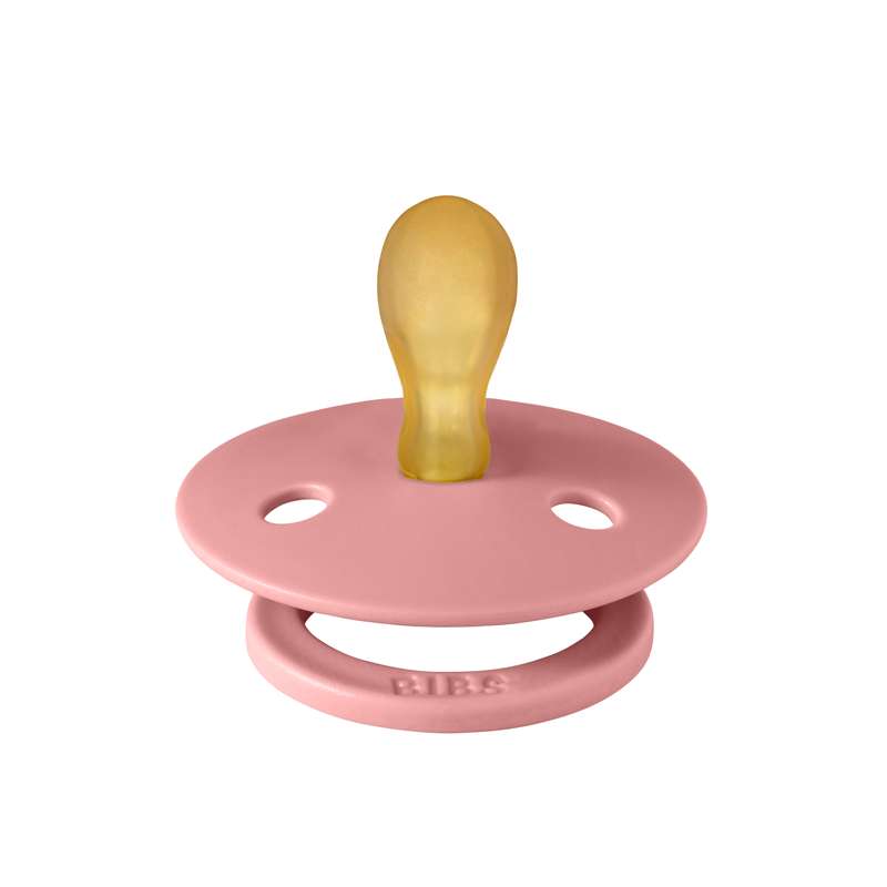 BIBS Symmetrischer Farbschnuller - Größe 1 - Naturkautschuk - Dusty Pink