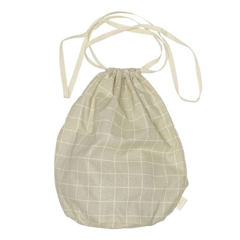 HAPS Nordic Multi Bag Stofftasche - Groß - Oyster Grey Check