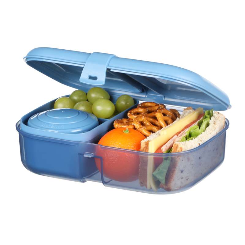 Sistema Ocean Bound Lunchbox und Trinkflasche - Ribbon Lunch To Go - 1,1L - Mountain Blue