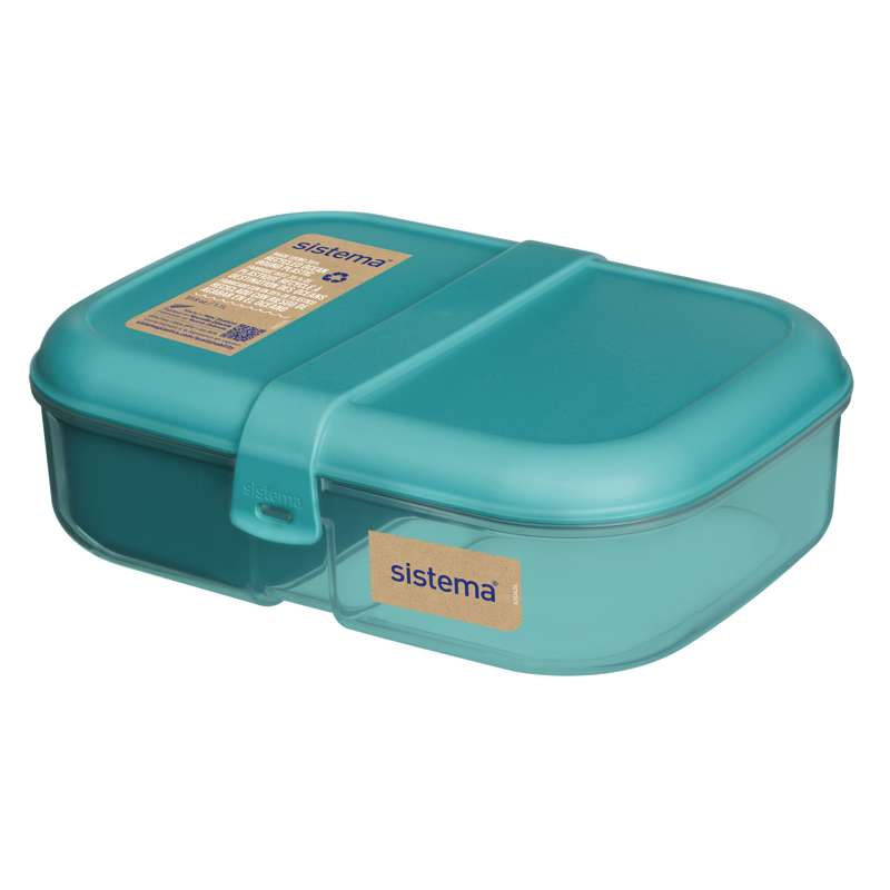 Sistema Ocean Bound Lunchbox und Trinkflasche - Ribbon Lunch To Go - 1,1L - Teal Stone