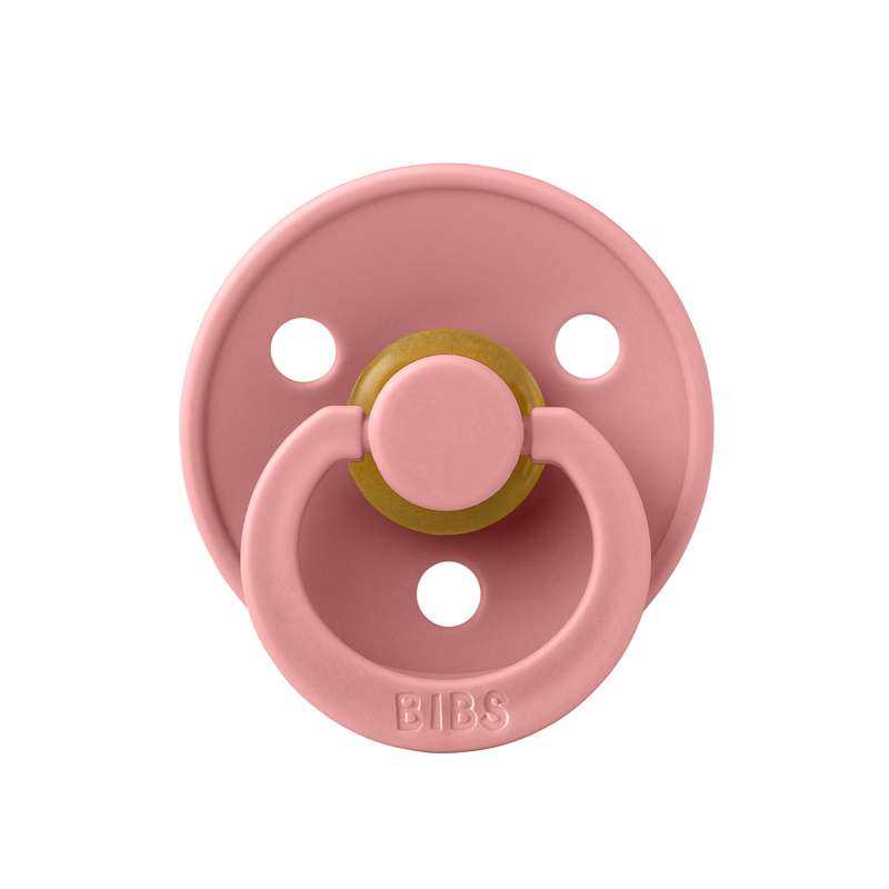 BIBS Symmetrischer Farbschnuller - Größe 2 - Naturkautschuk - Dusty Pink