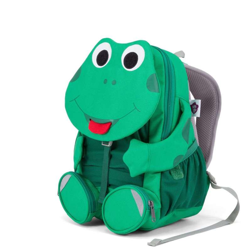Affenzahn Großer ergonomischer Rucksack für Kinder - Frosch