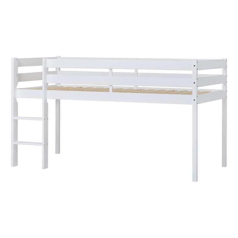 Hoppekids ECO Comfort - Halbhohes Bett (verschiedene Größen) - Weiß
