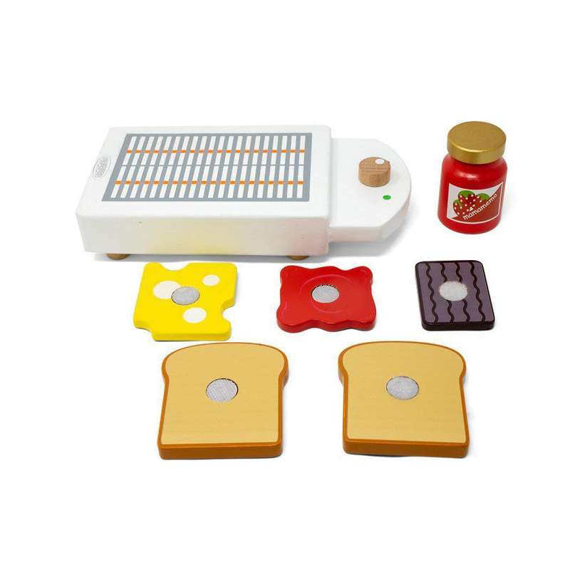 MaMaMeMo Holzspielzeug - Toaster-Set