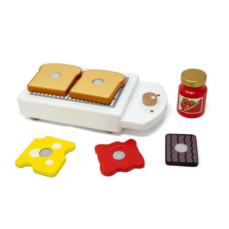 MaMaMeMo Holzspielzeug - Toaster-Set