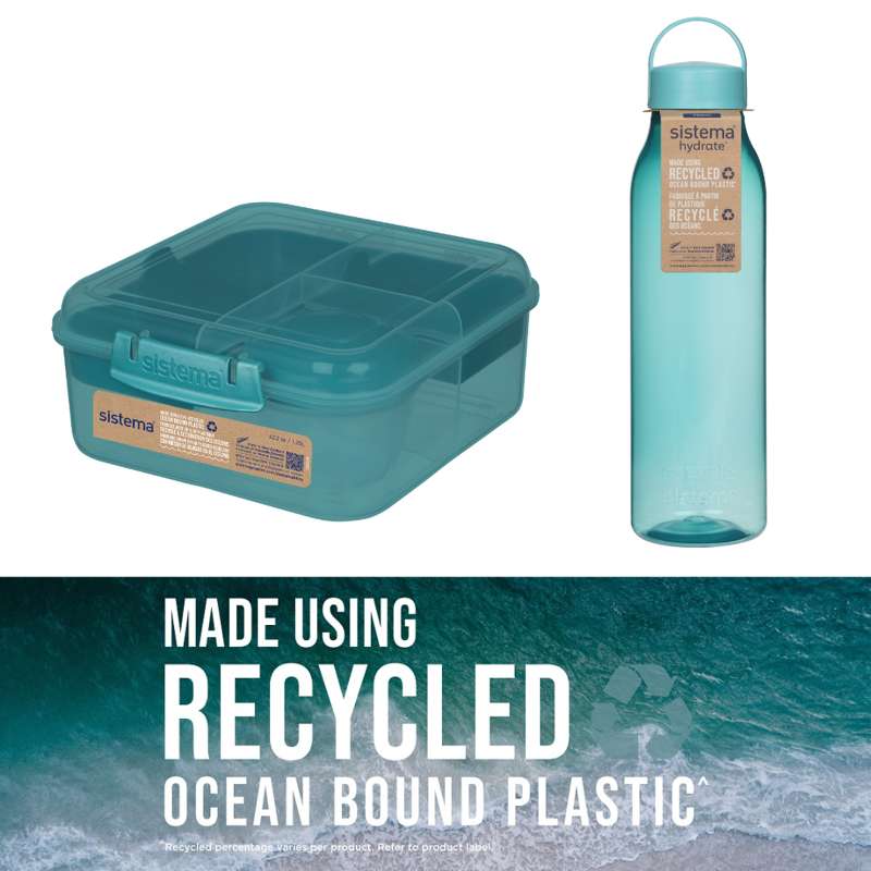 Sistema Ocean Bound Lunchbox Sampler Pack 2 - Teal Stone