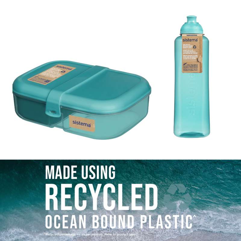 Sistema Ocean Bound Lunchbox Sampler Pack 3 - Teal Stone
