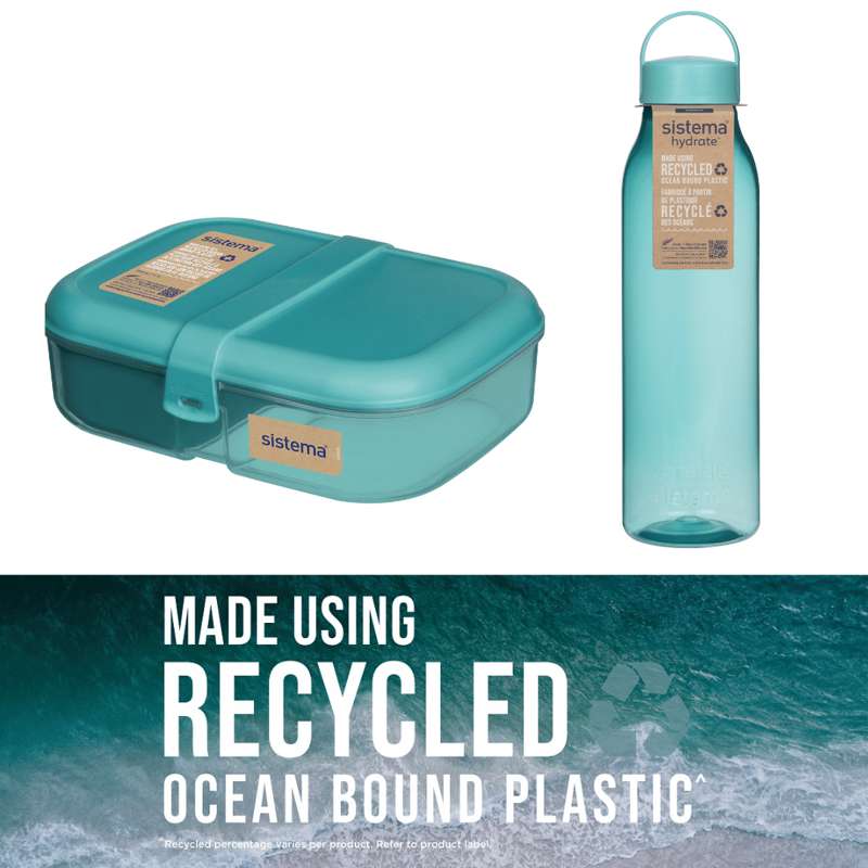 Sistema Ocean Bound Lunchbox Sampler Pack 4 - Teal Stone