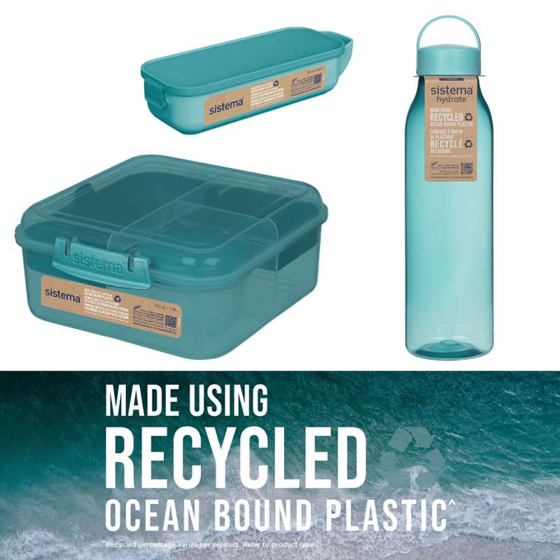 Sistema Ocean Bound Lunchbox Sampler Pack 6 - Teal Stone