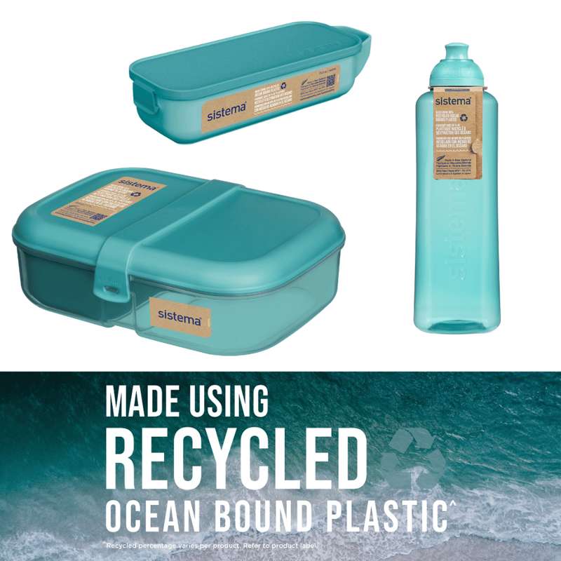 Sistema Ocean Bound Lunchbox Sampler Pack 7 - Teal Stone