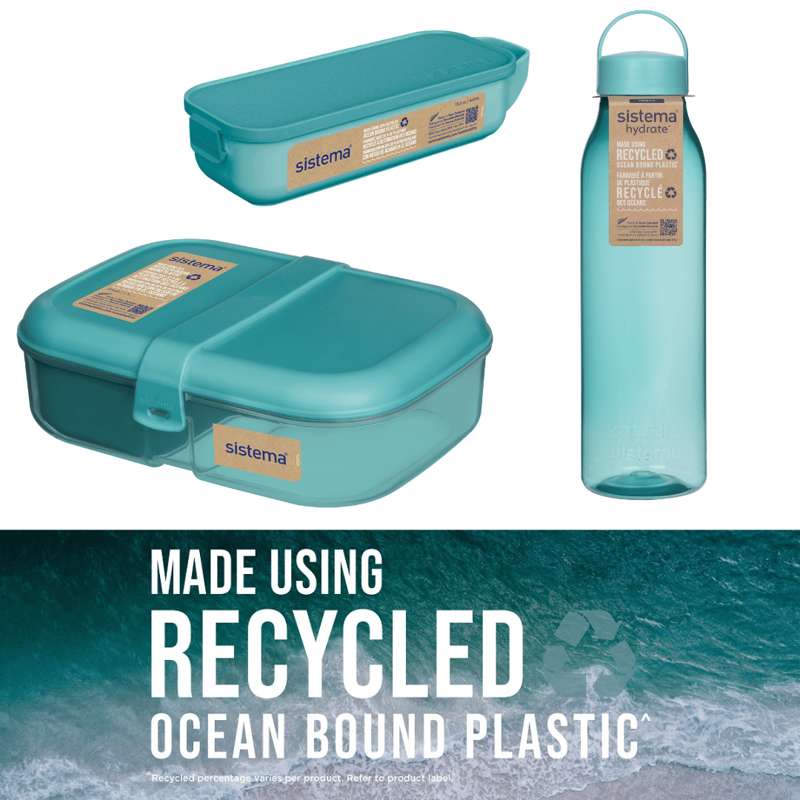 Sistema Ocean Bound Lunchbox Sampler Pack 8 - Teal Stone