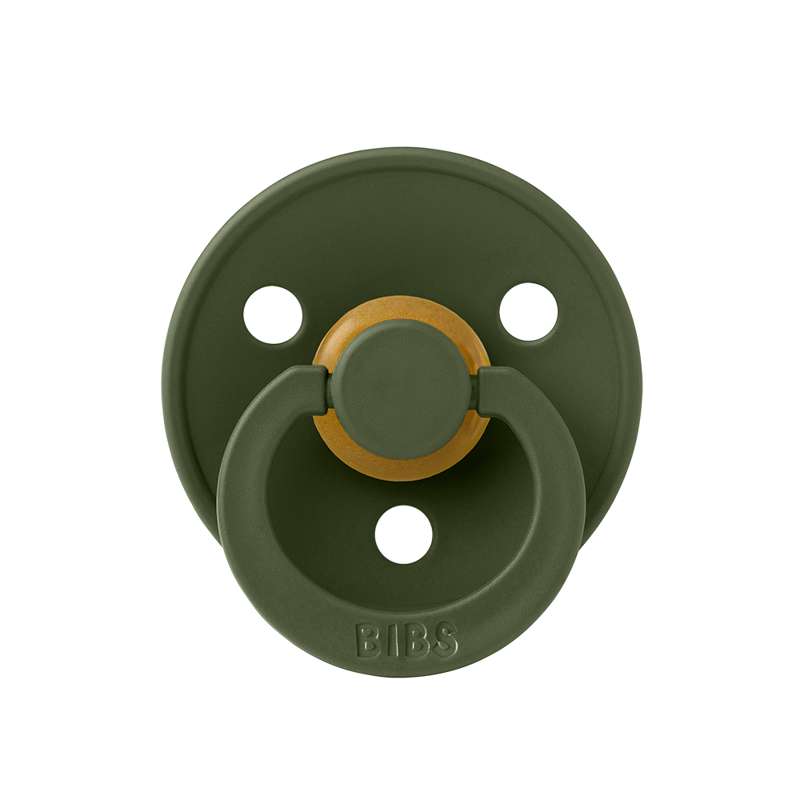 BIBS Symmetrischer Farbschnuller - Größe 1 - Naturkautschuk - Hunter Green